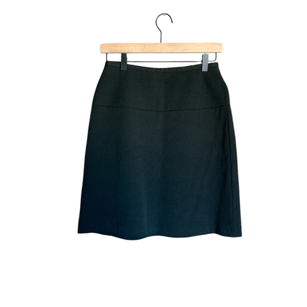 Giorgio Armani women’s black wool skirt made in Italy size Small winter office - Picture 3 of 16